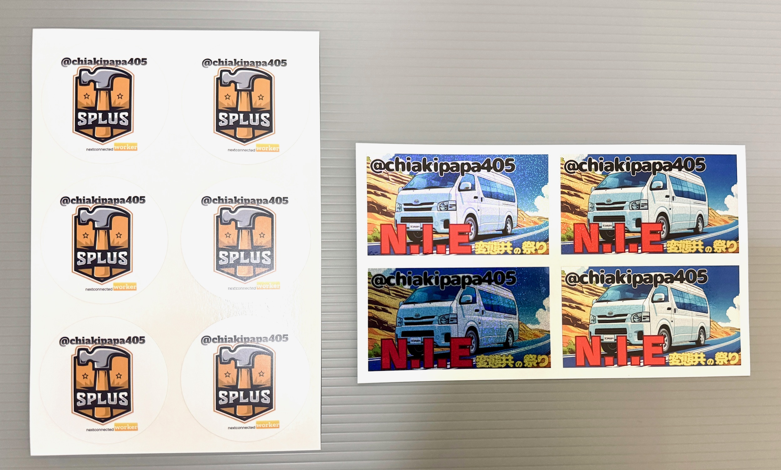 ホログラムステッカー&円形ステッカー